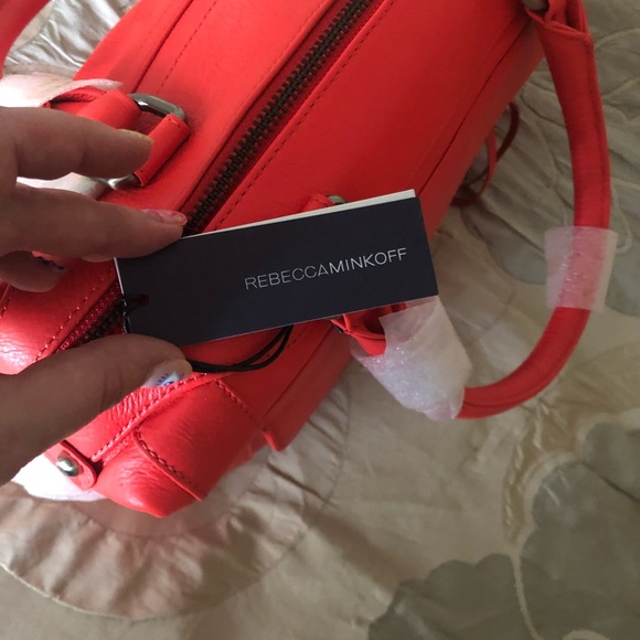Rebecca Minkoff MAB Mini Handbag - Hot Red leather - Picture 4 of 9